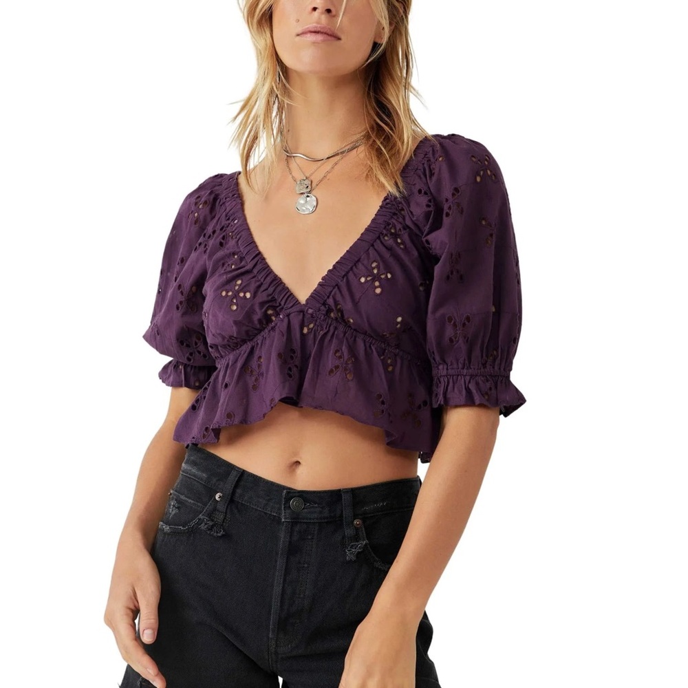FREE PEOPLE GARDENIA TOP LARGE